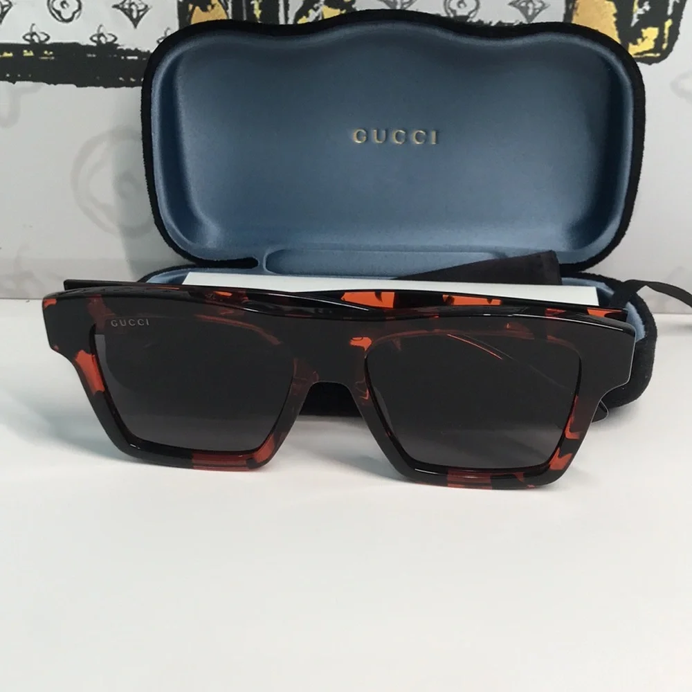 ✨ Brand New Gucci GG0962S 012 Sunglasses – Black with Grey Lenses ✨